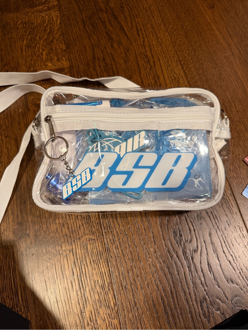 Backstreet Boys VIP Vibee clear stadium bag socks luggage tag eye mask scrunchie